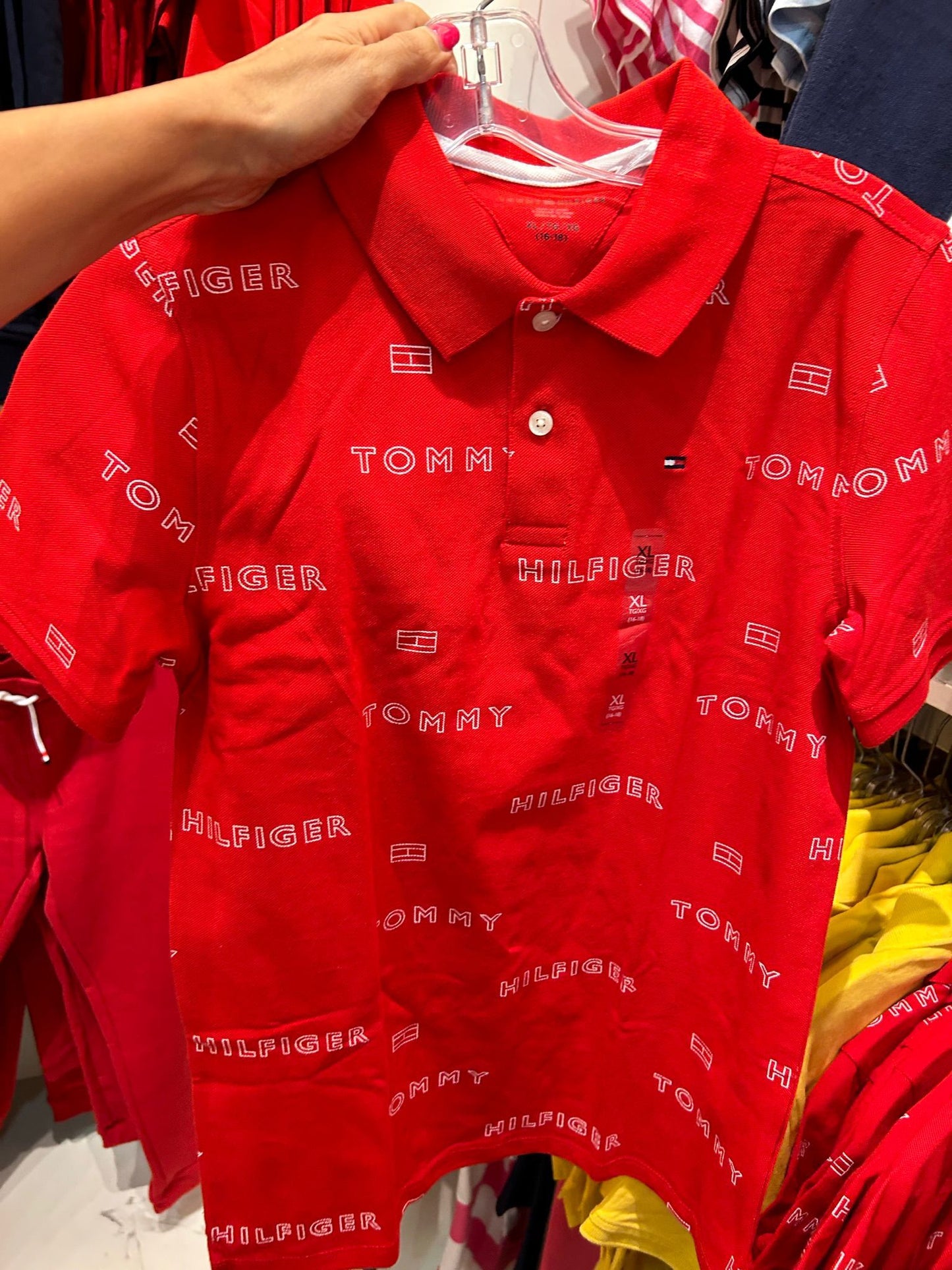 TOMMY ADAPTIVE LOGO POLO - BOYS