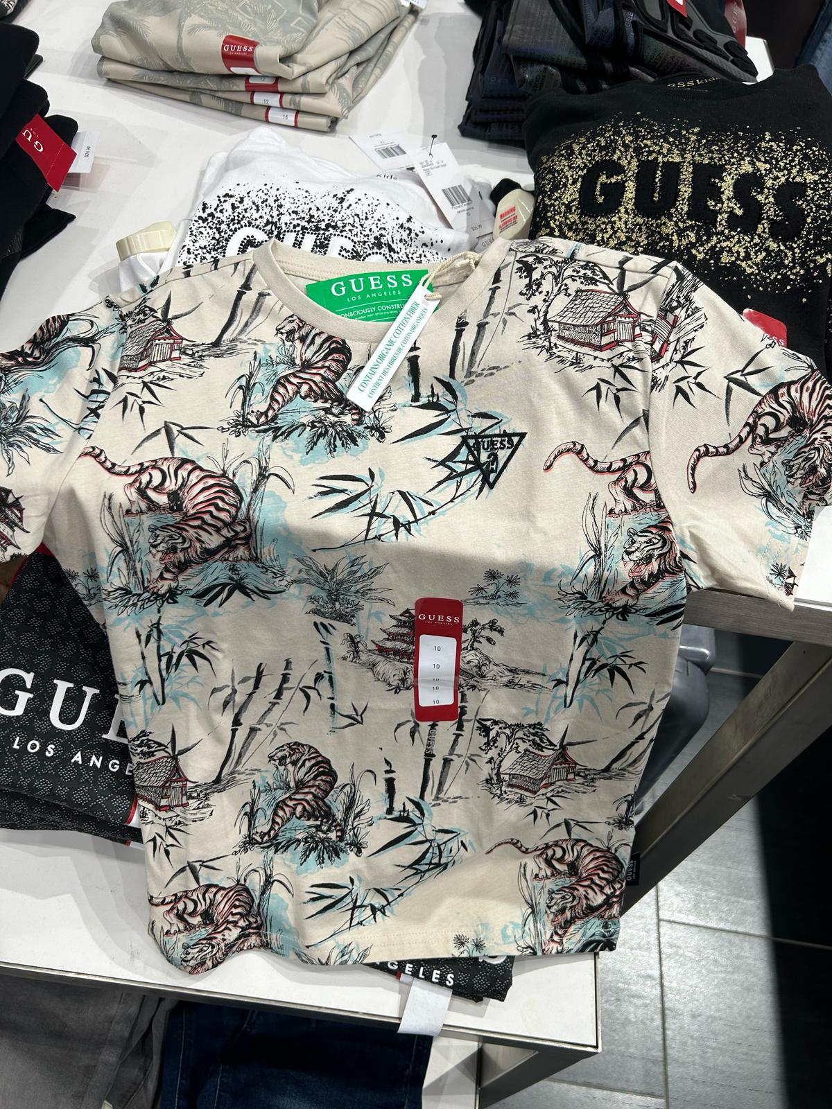 GUESS Boys' Lionell Crewneck Tee (7-16)