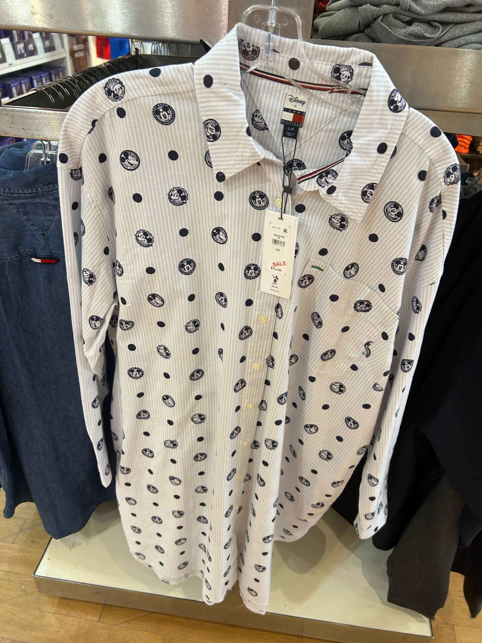 Tommy hilfiger disney x WOMEN's striped monogram SHIRT