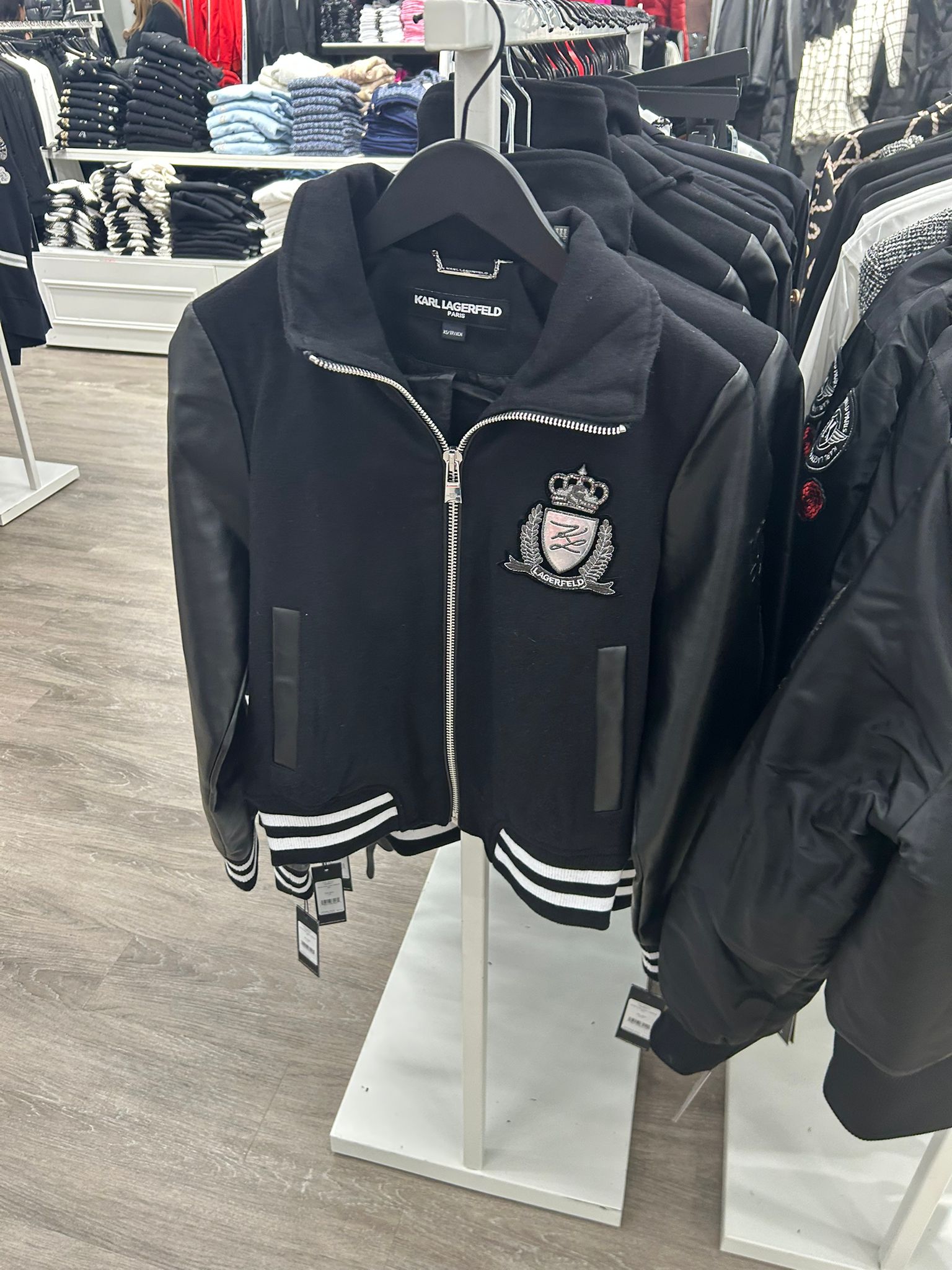 Karl WOMENS' WOOL VARSITY JACKET