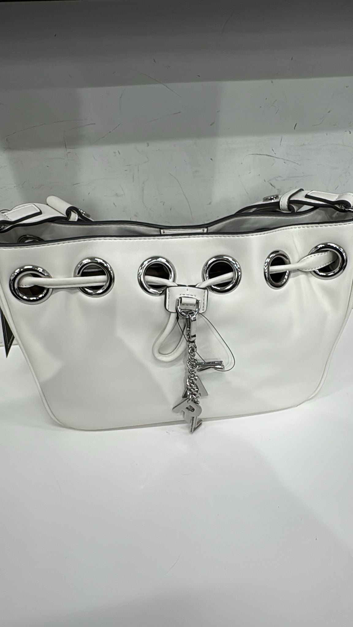 Karl Lagerfeld Women's DESIREE SMALL LEATHER HOBO BAG