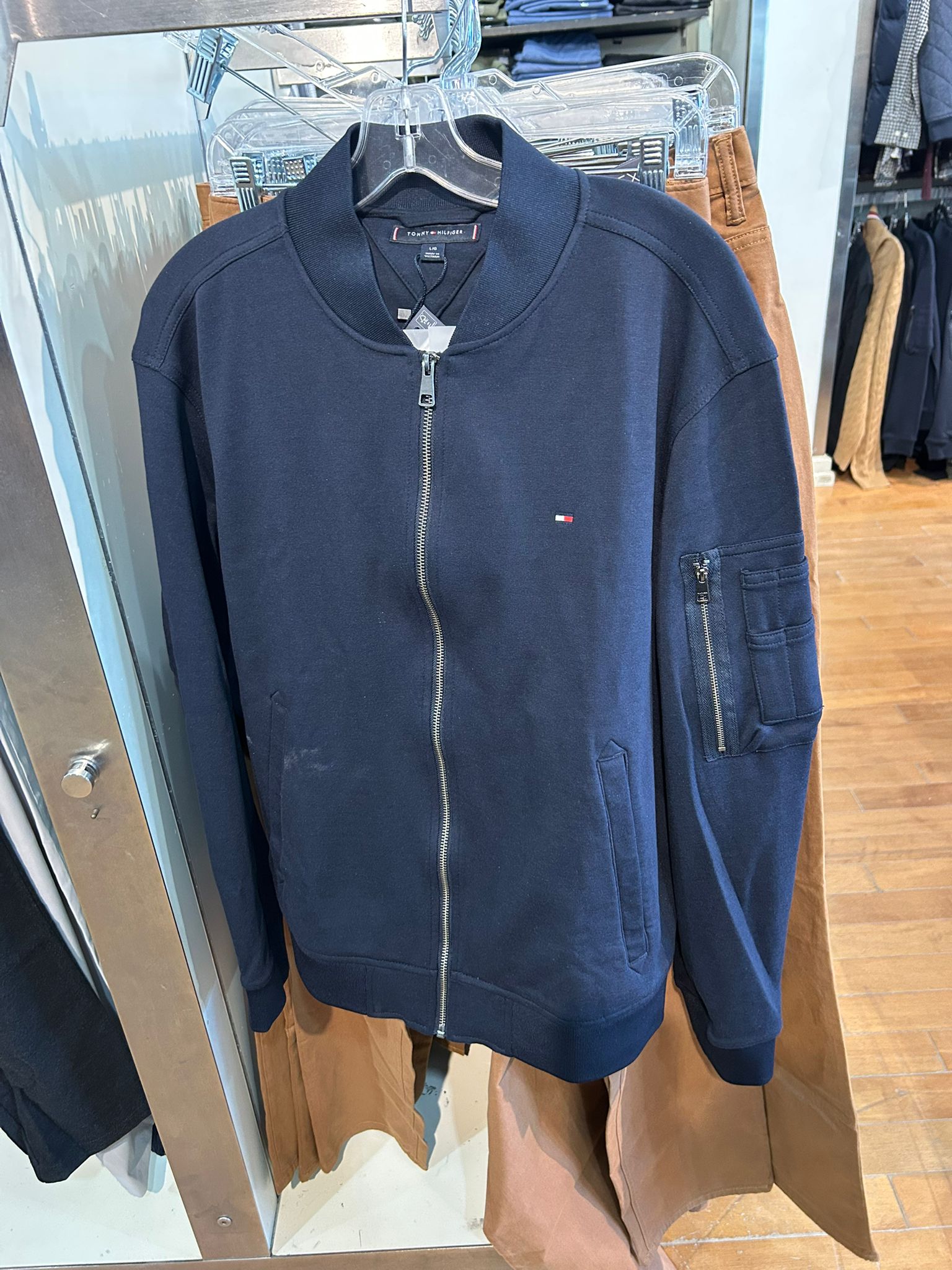 MENS' Tommy Hilfiger Essential Intechno Zip Thru Sweatshirt - Navy