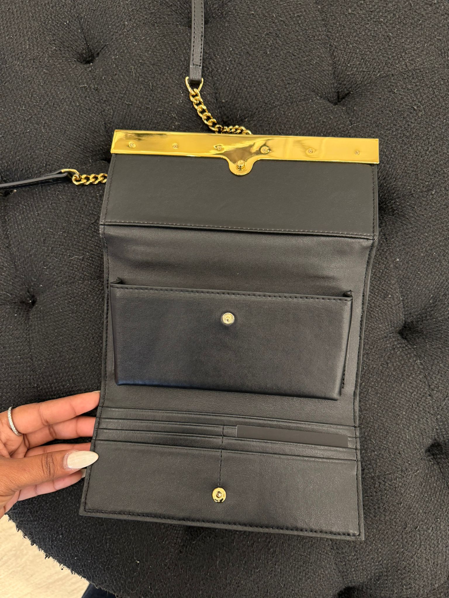 Karl Lagerfeld Women's JACQUELINE WALLET WITH CHAIN