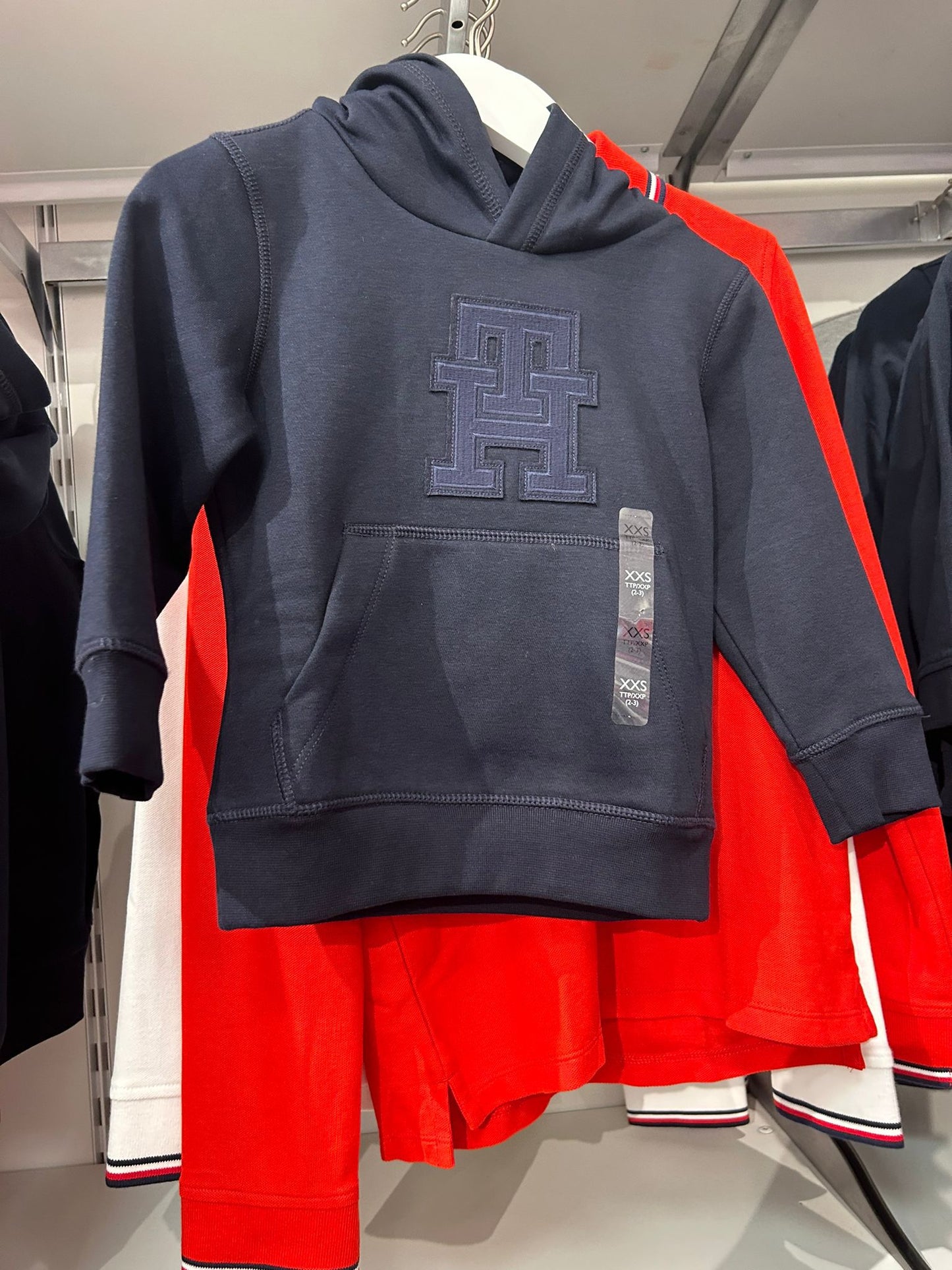 Boys' Tommy Hilfiger-  Kids Logo Sweatshirt- Navy