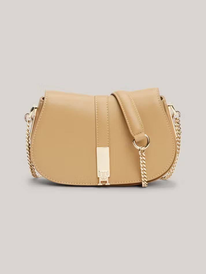 Tommy Womens' Heritage Chain Crossover Bag beige