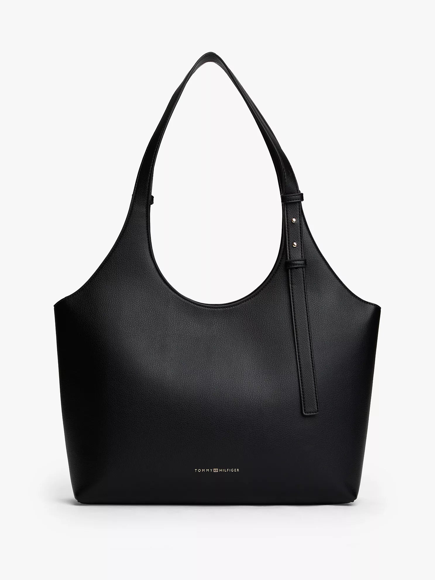 Women's Tommy Metallic Logo Pebbled Tote Bag