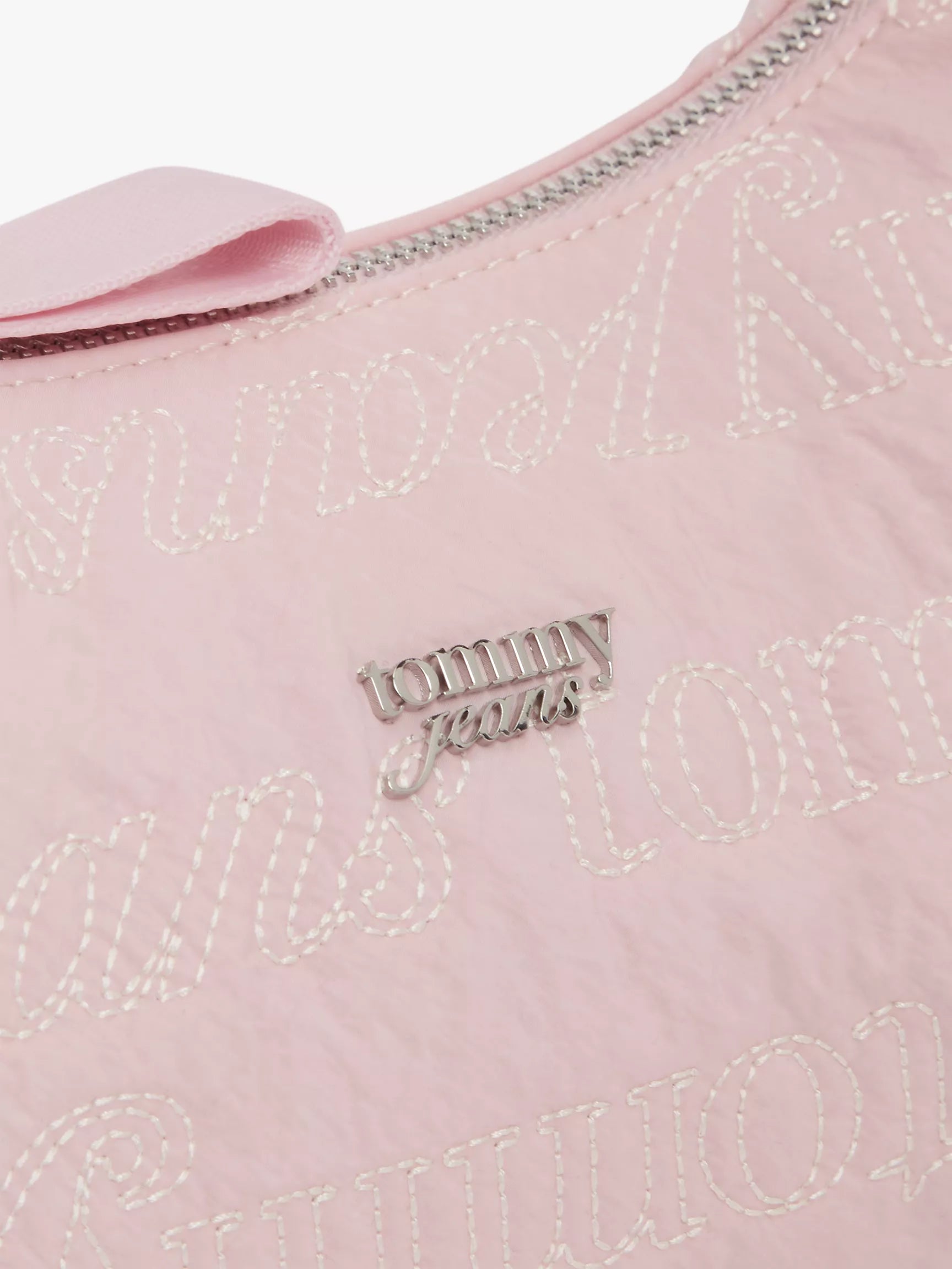 Women's Tommy Jeans Embroidered Shoulder Bag-Pearl Dust Rose
