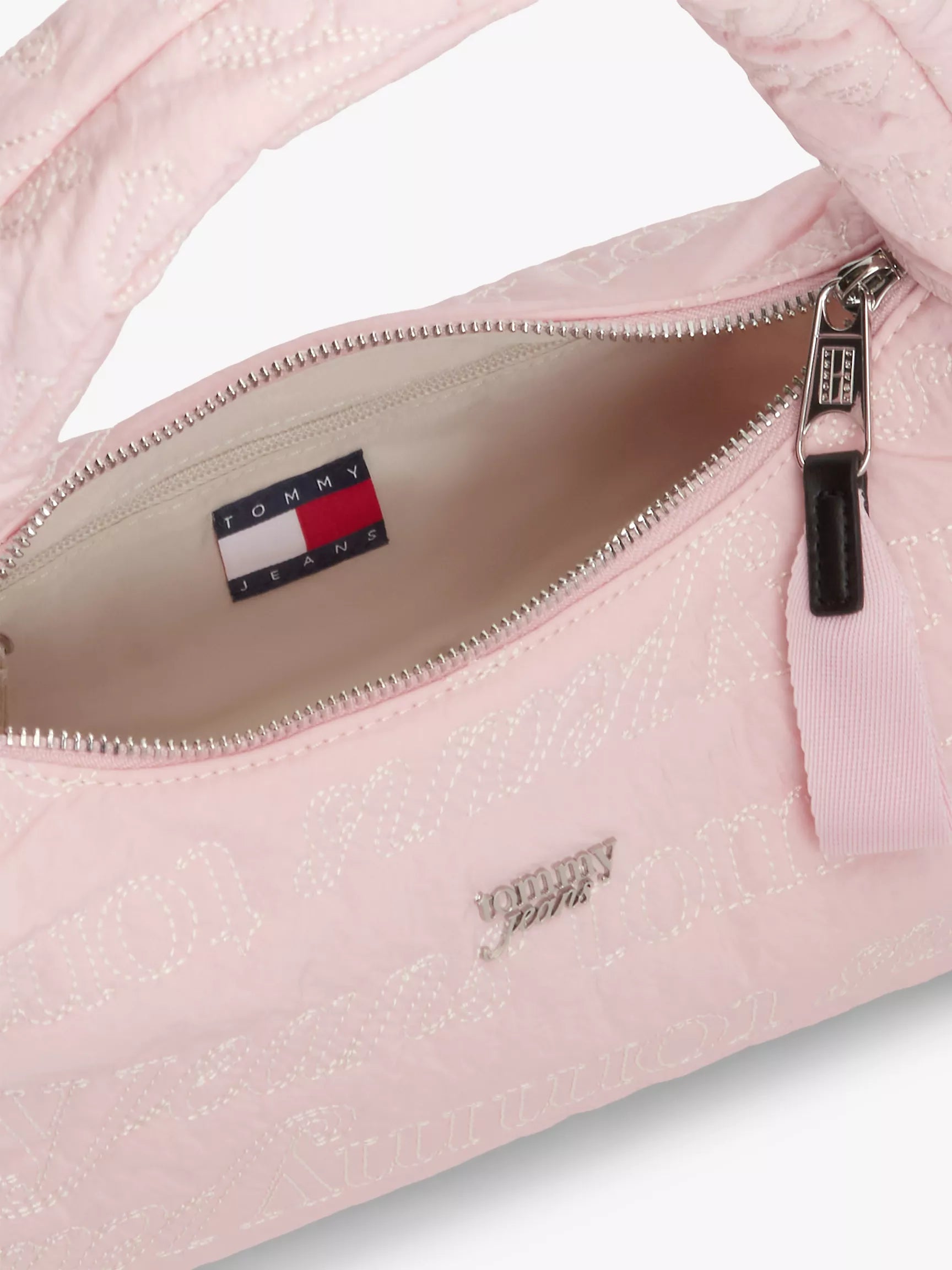 Women's Tommy Jeans Embroidered Shoulder Bag-Pearl Dust Rose