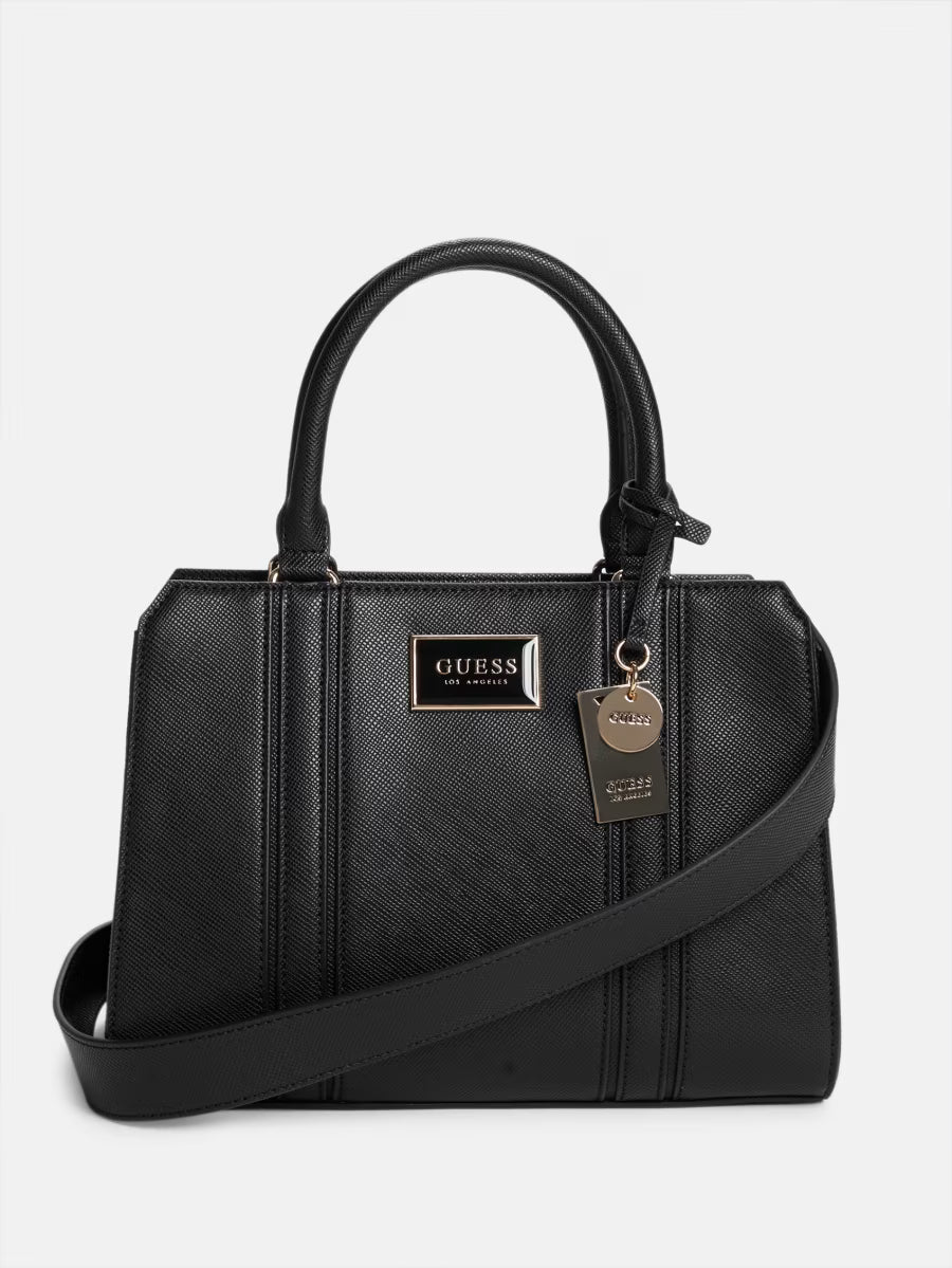 Guess Womens' Cassian Satchel / Black