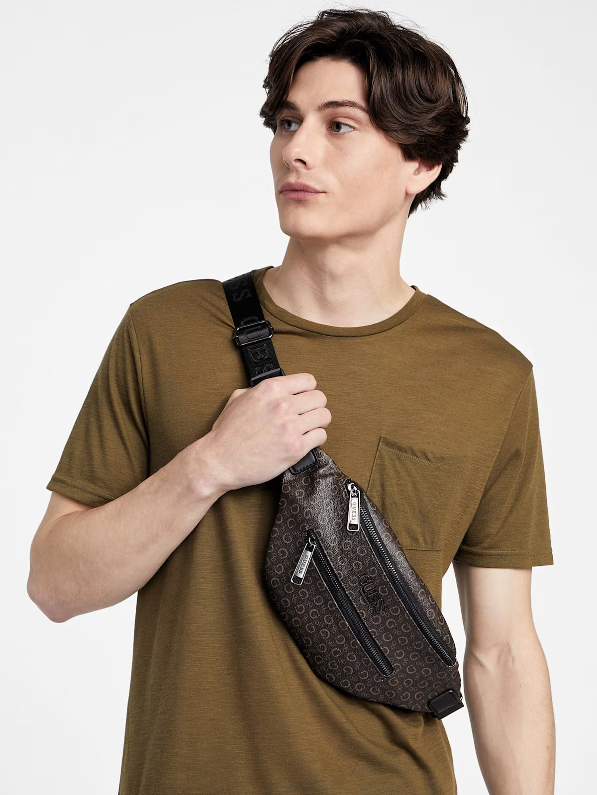 Guess Mens' Gio Logo Fanny Pack