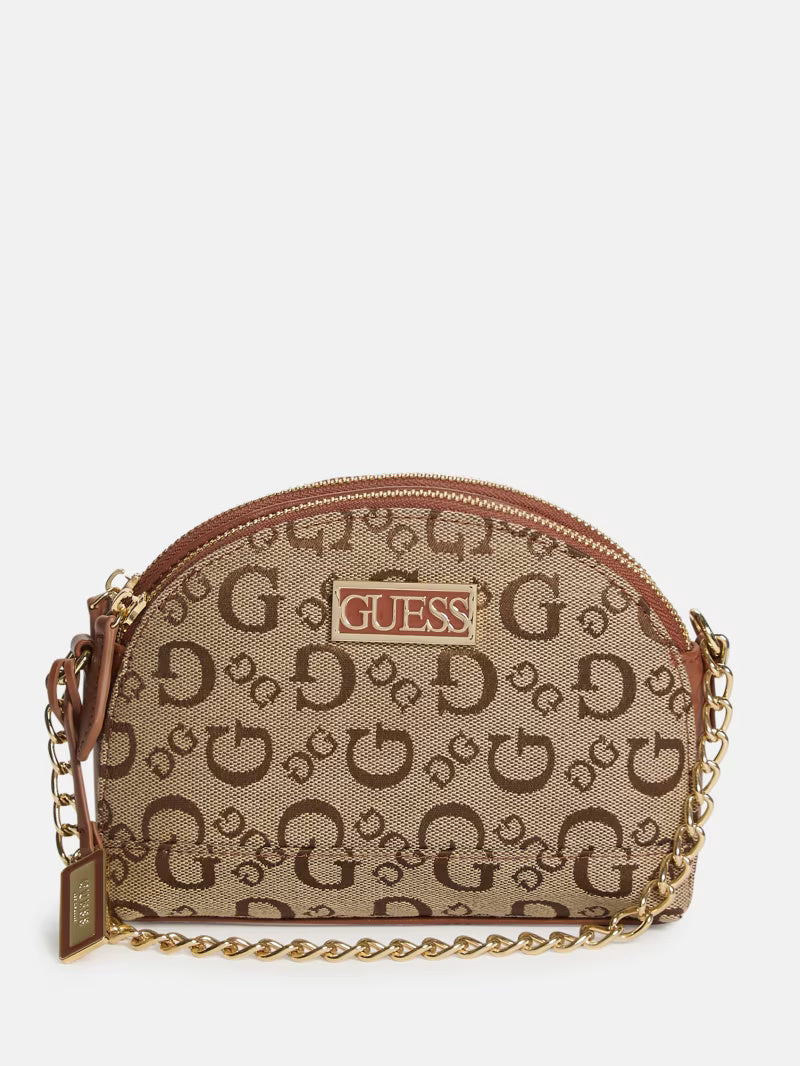 Guess Womens' Sabrina Double-Zip Crossbody Bag /