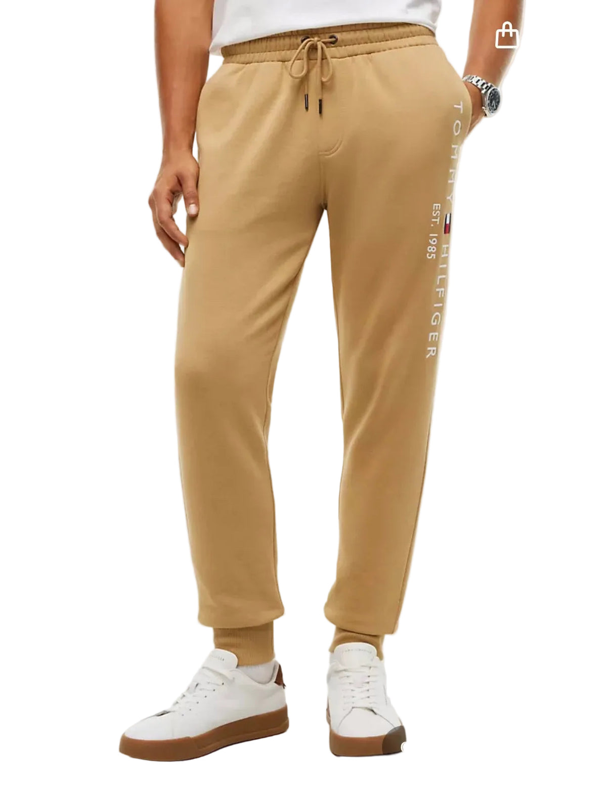 Tommy Logo Men Sweatpant - Classic Khaki