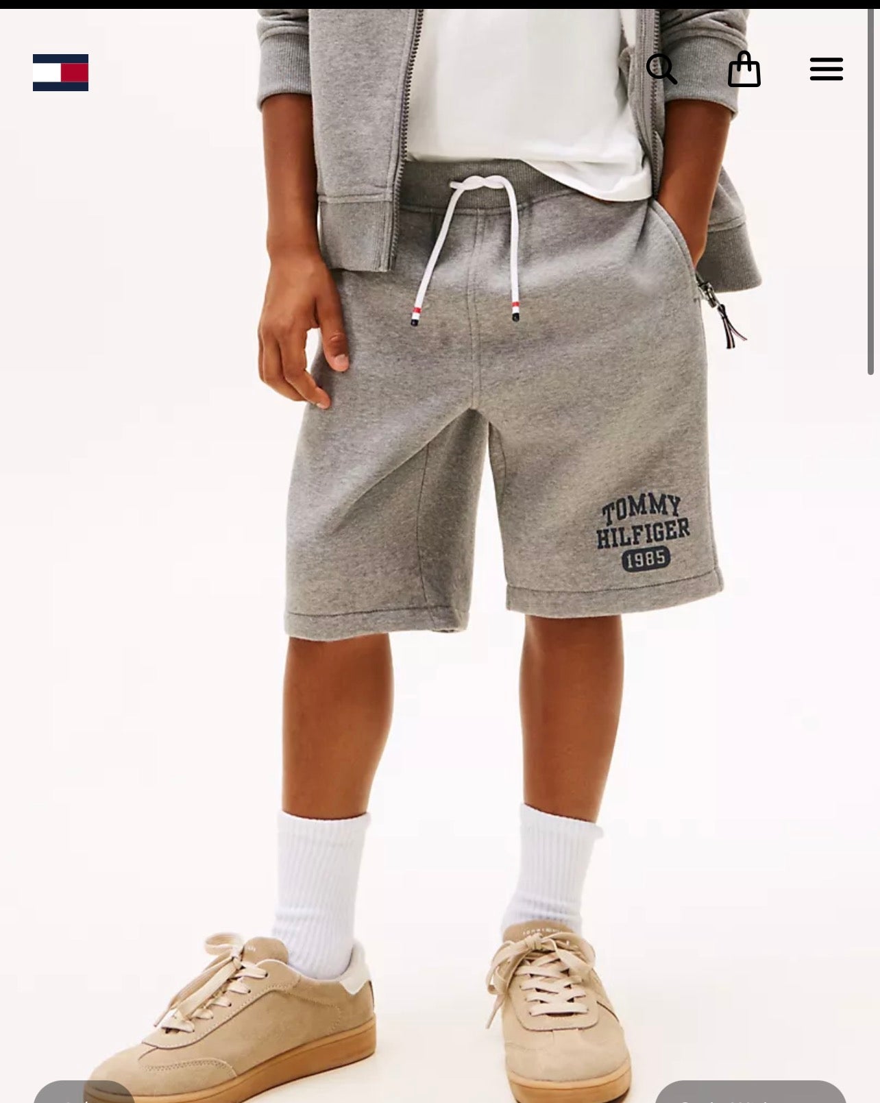 Boys' Tommy Hilfiger Logo Shorts / Grey