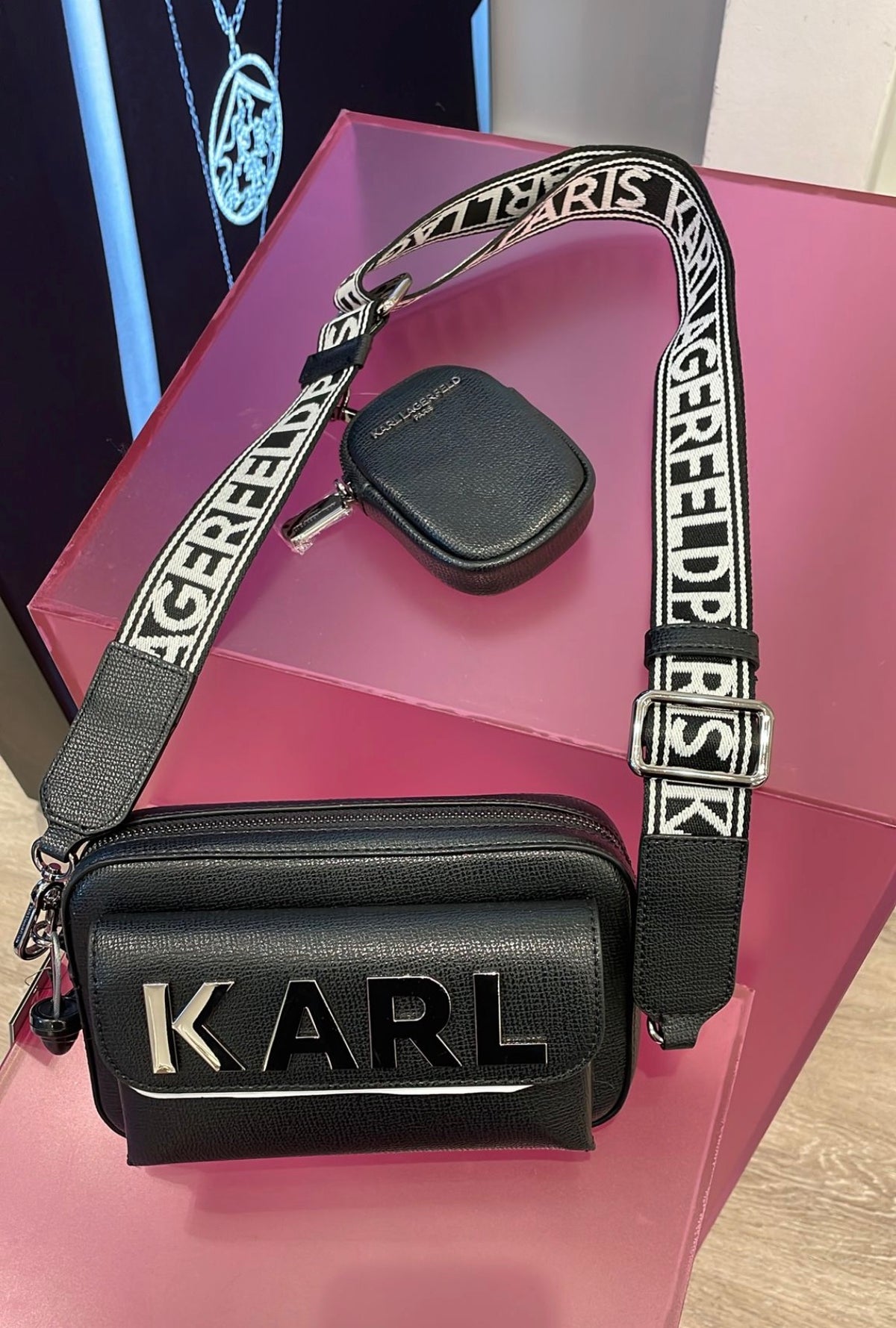 Karl Lagerfeld Paris Agyness Quilted Shoulder Bag - Paris Edition