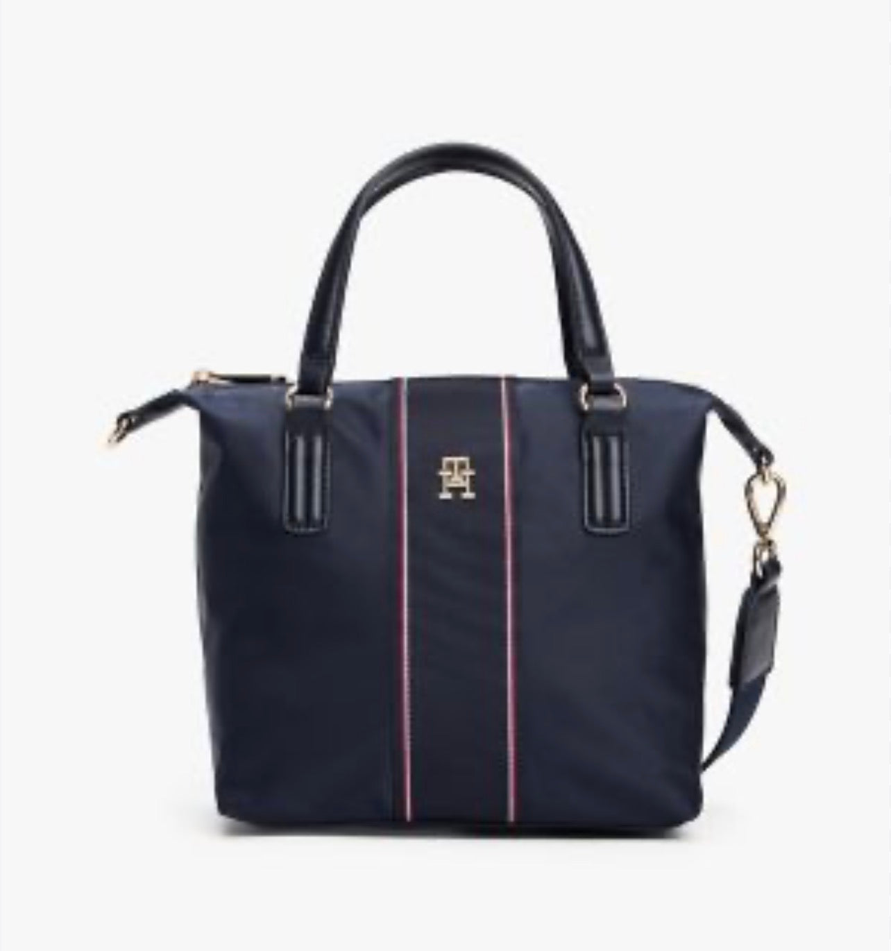 Tommy Hilfiger Women Signature Stripe Waterproof Bag-Space Blue