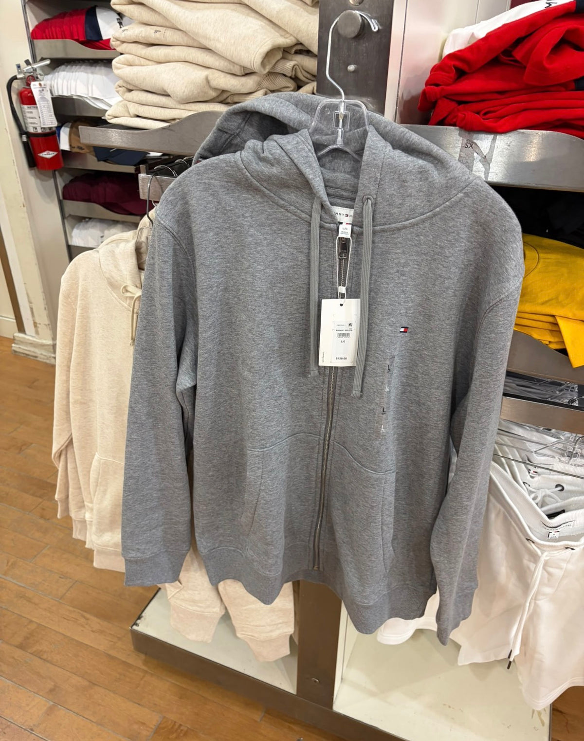 Tommy Hilfiger MENS' Classic Quarter-Zip Sweater Grey Heather
