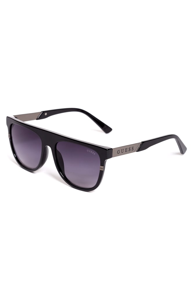 Mens' Guess Plastic Aviator Sunglasses