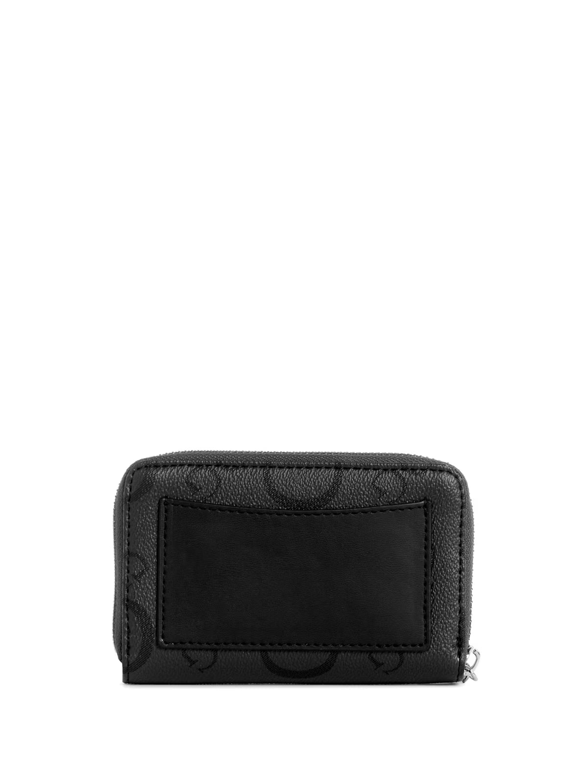 GUESS Womens' Saffron Logo Zip Wallet BLACK
