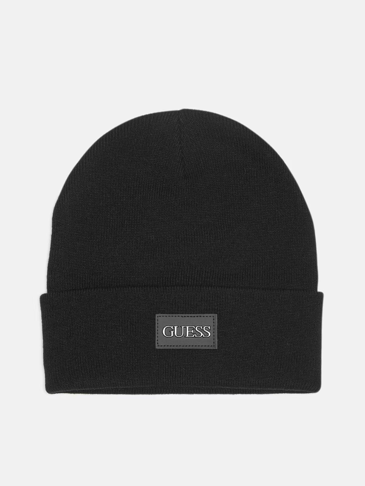 Guess MENS' Knit Logo Beanie Black