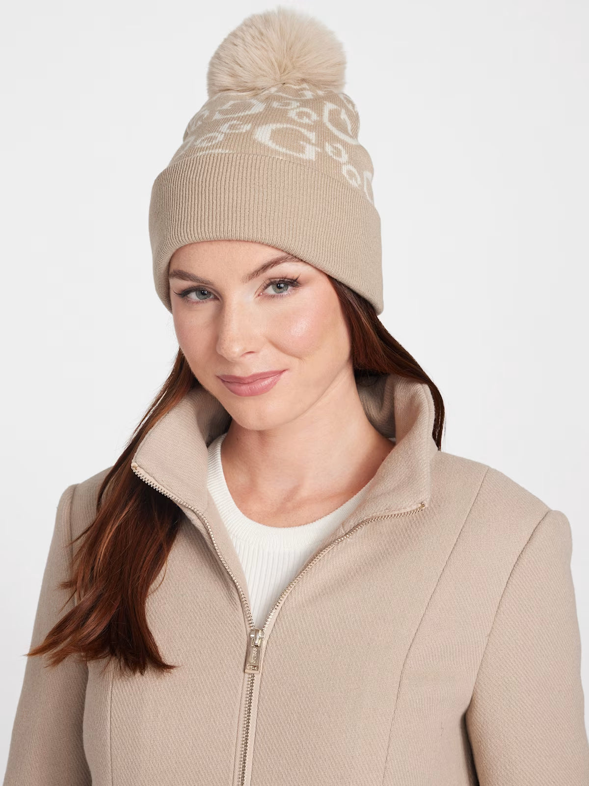 Guess Womens' G Logo Beanie Neutral