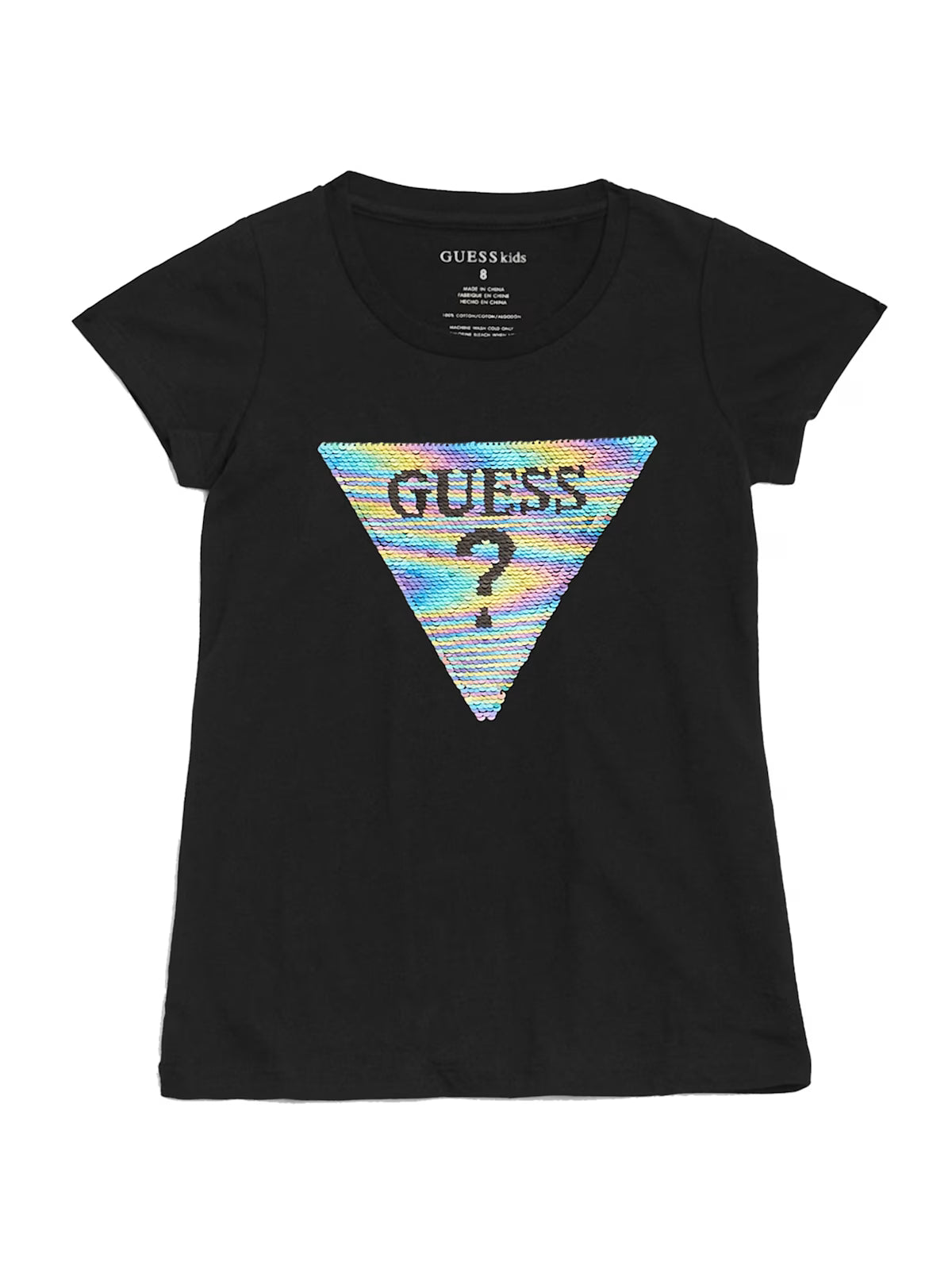 Guess Girls Beatrix Reversible Sequin Logo Tee (7-16)