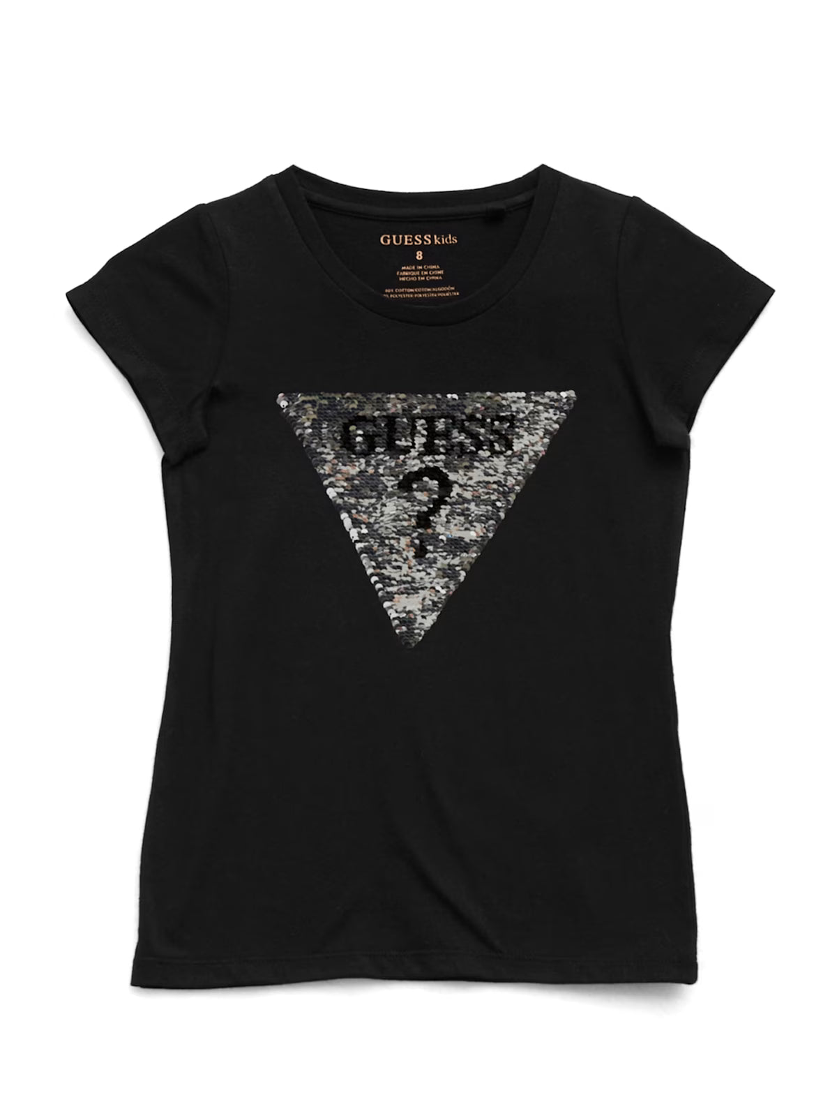 Guess Girls Beatrix Reversible Sequin Logo Tee (7-16)