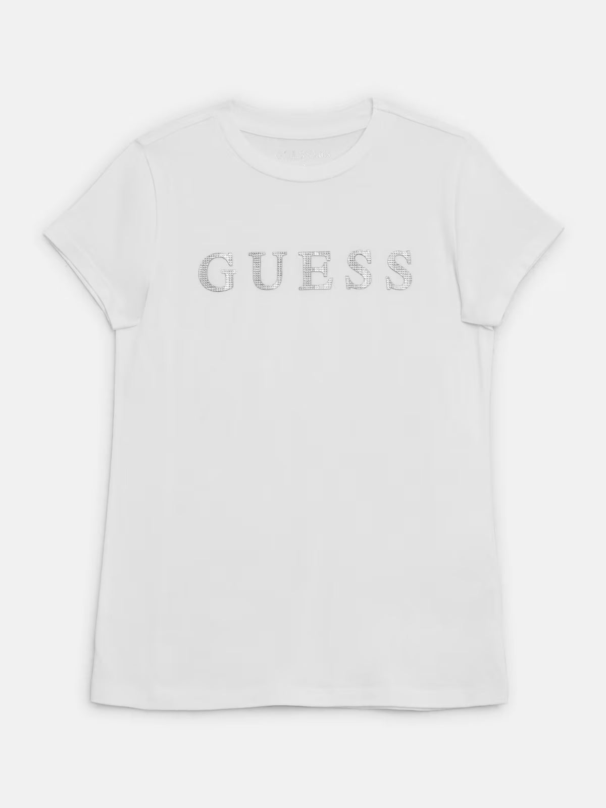 Guess Girls' Eco Pepper Crewneck Tee (7-14)/ White
