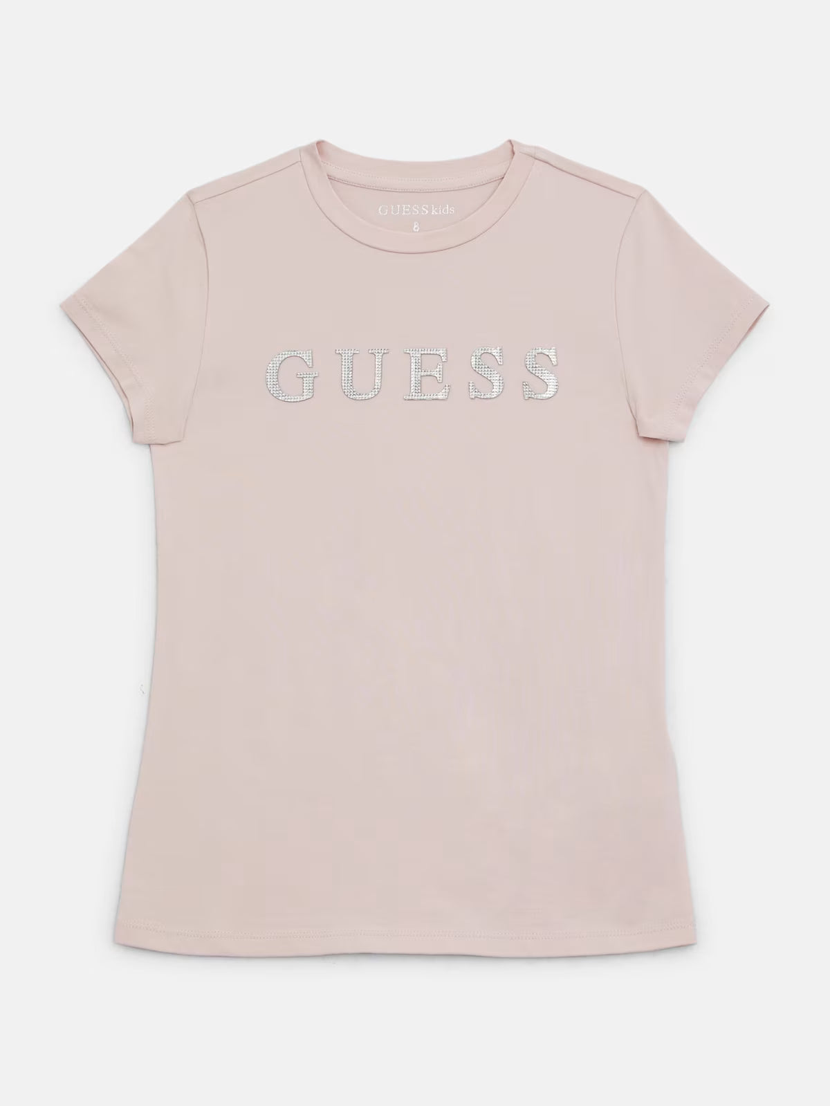 Guess Girls' Eco Pepper Crewneck Tee (7-14)/ Pink