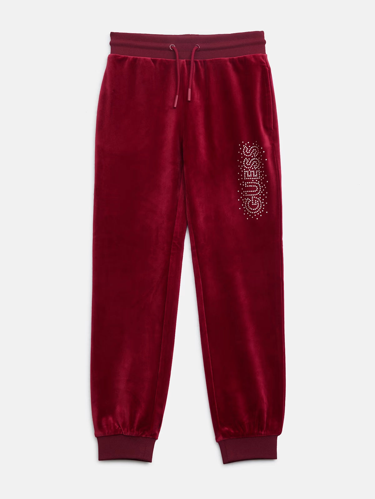 Guess GIRLS' Velour Logo Joggers (7-14) Red