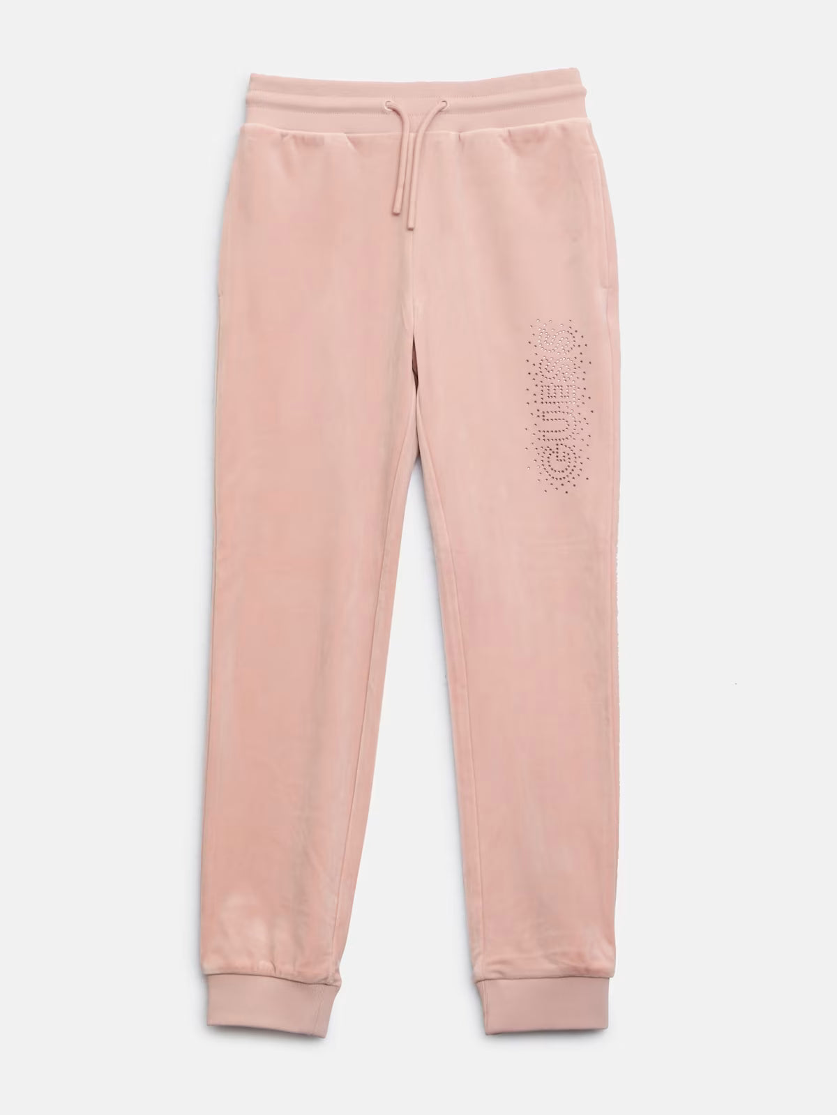 Guess GIRLS' Velour Logo Joggers (7-14) Pink