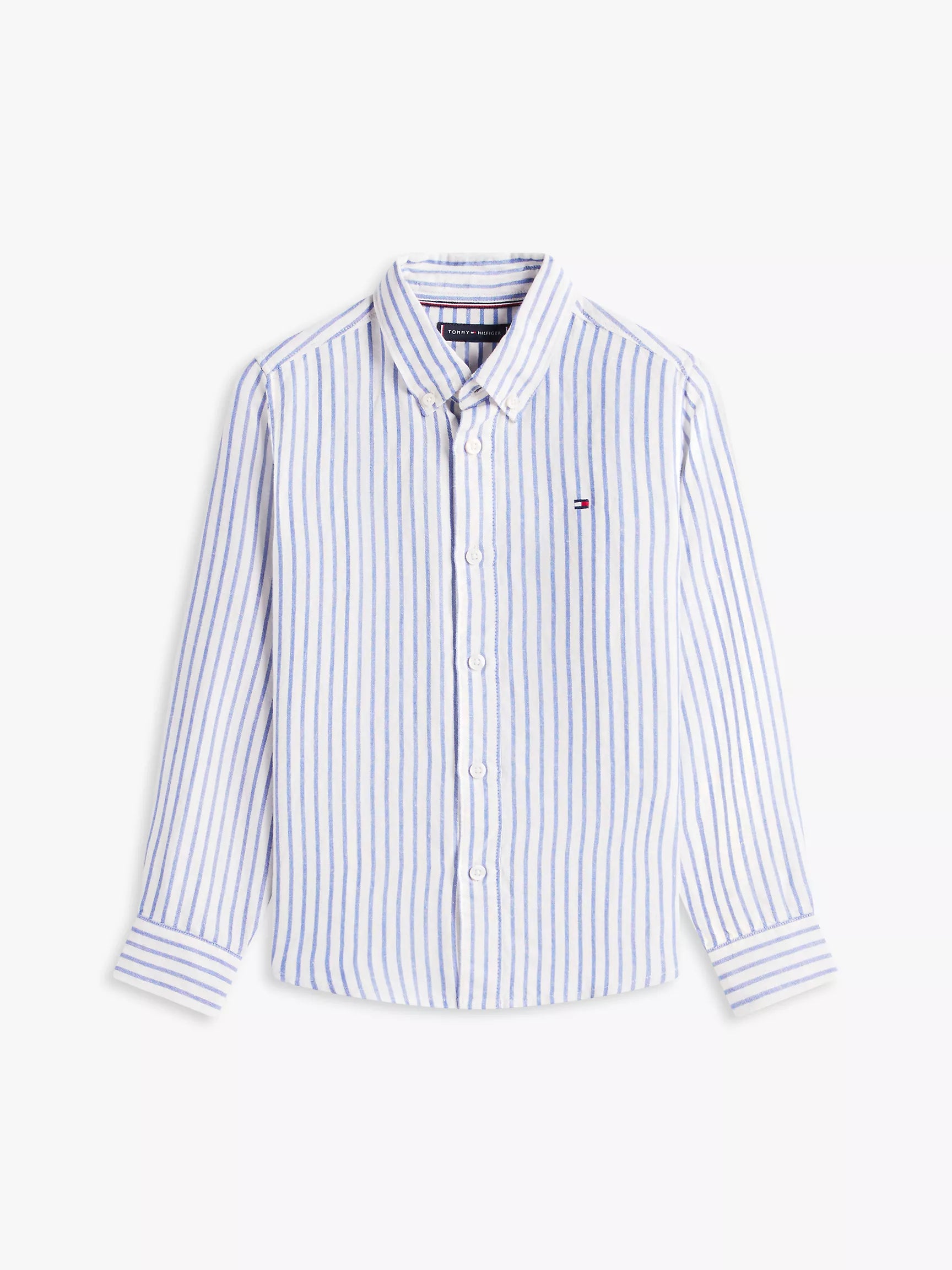 Boys'  Stretch Oxford Shirt Tommy Hilfiger- Empire blue strip