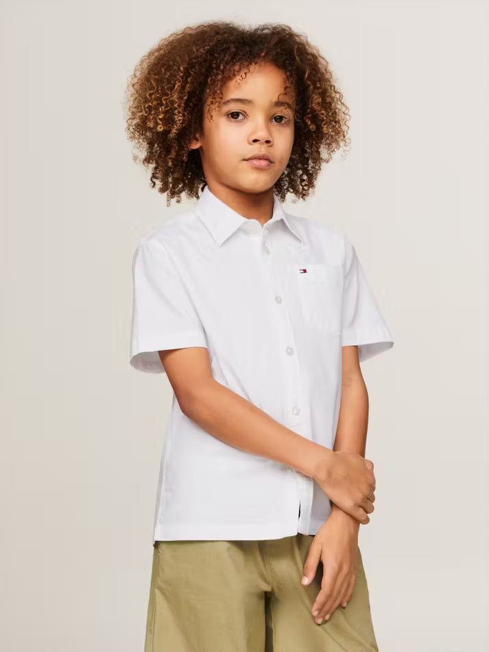 Boys' Tommy Essential Short Sleeve Oxford Shirt
