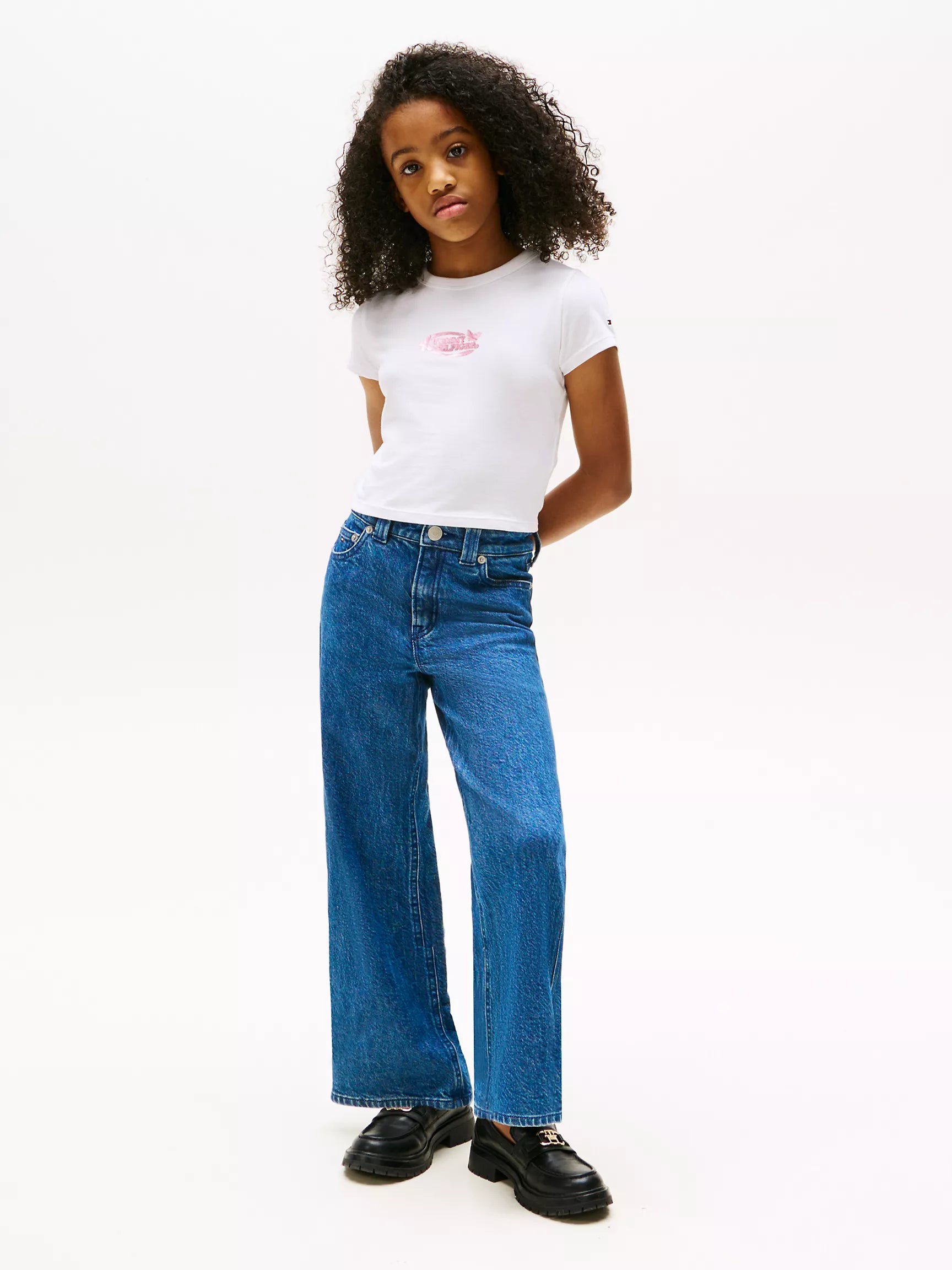 Girls' Tommy Butterfly Logo Stretch T-Shirt