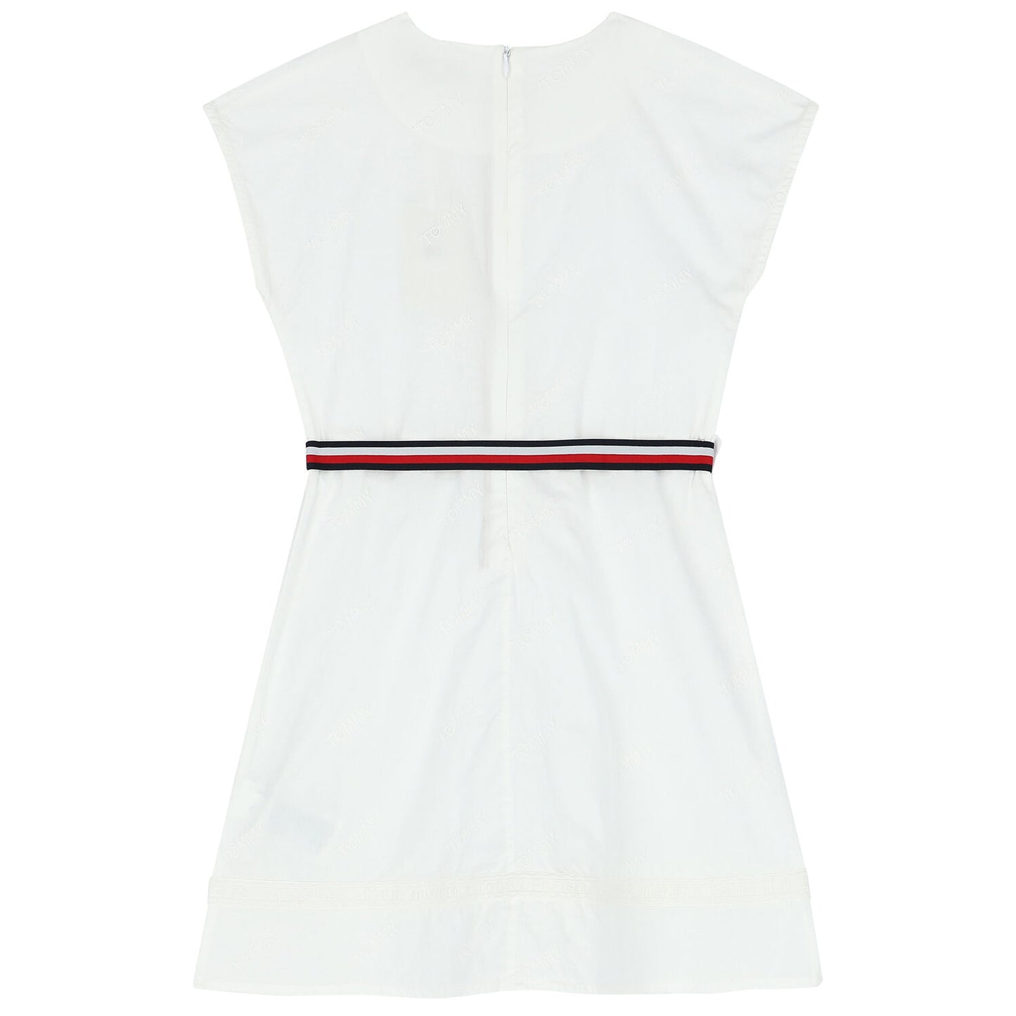 TOMMY HILFIGER Girls White Logo Dress