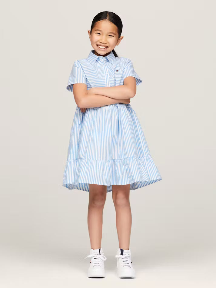 Tommy Girls' Ithaca Stripe Fit And Flare Dress