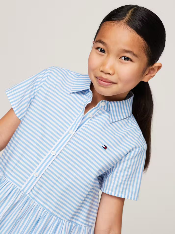 Tommy Girls' Ithaca Stripe Fit And Flare Dress