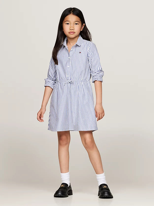 Tommy Girls Ithaca Stripe Shirt Dress