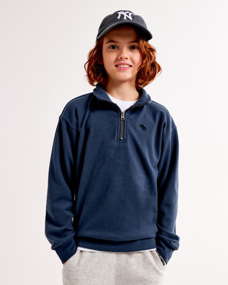 Abercrombie Boys long-sleeve icon quarter-zip