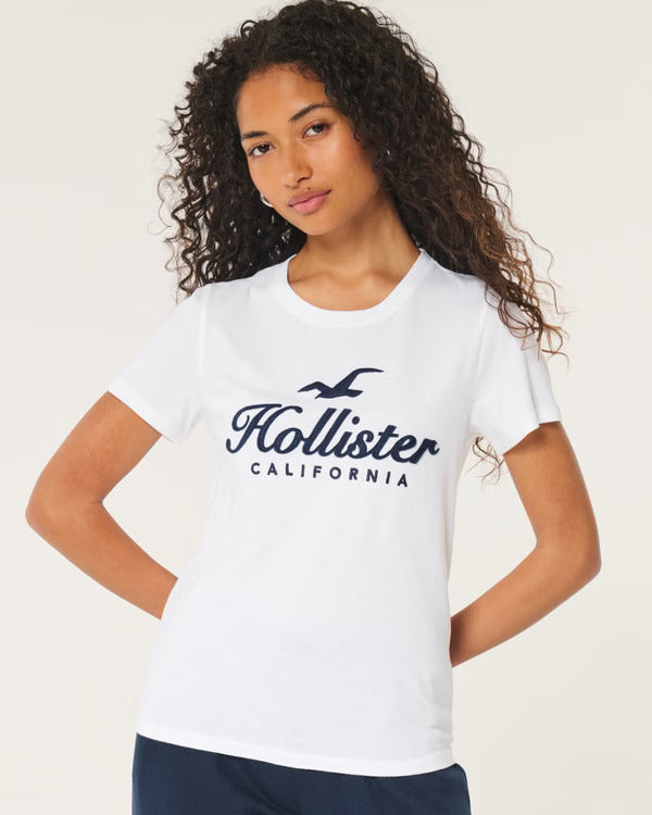 HOLLISTER WOMENS' Easy Logo Graphic Tee