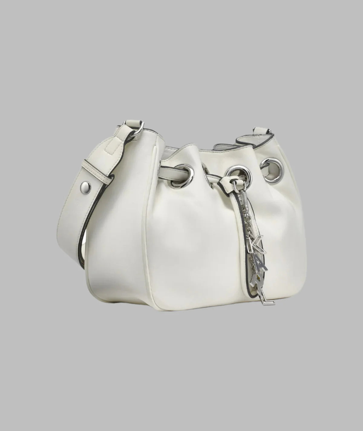 Karl Lagerfeld Women's DESIREE SMALL LEATHER HOBO BAG