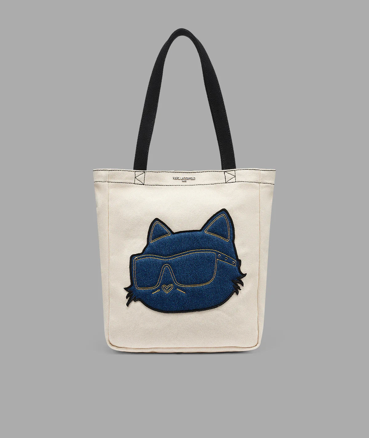 WOMEN'S CANNES DENIM CHOUPETTE CANVAS TOTE-White/Blue