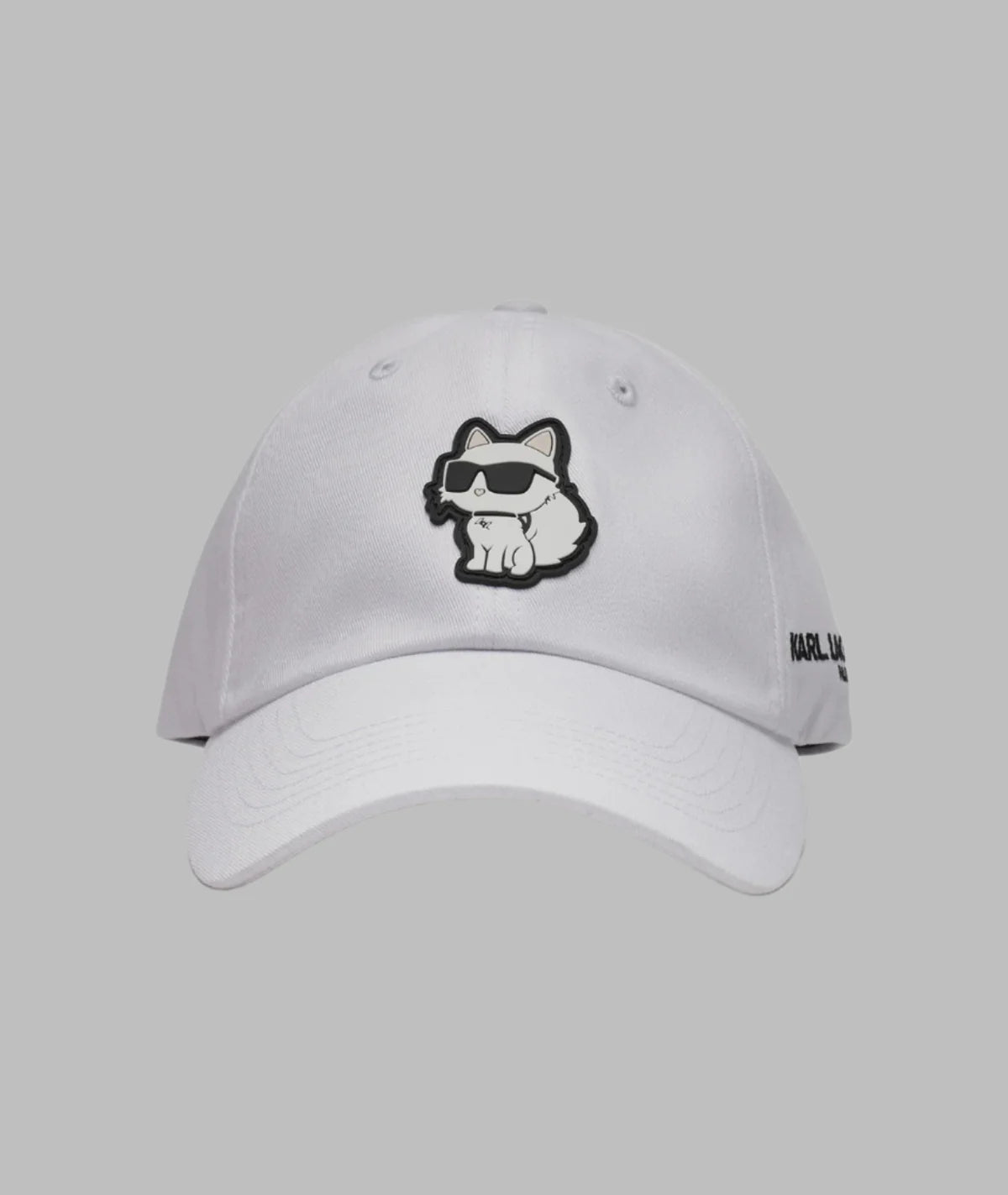 KARL LAGERFELD WOMEN'S CHOUPETTE BASEBALL HAT- White