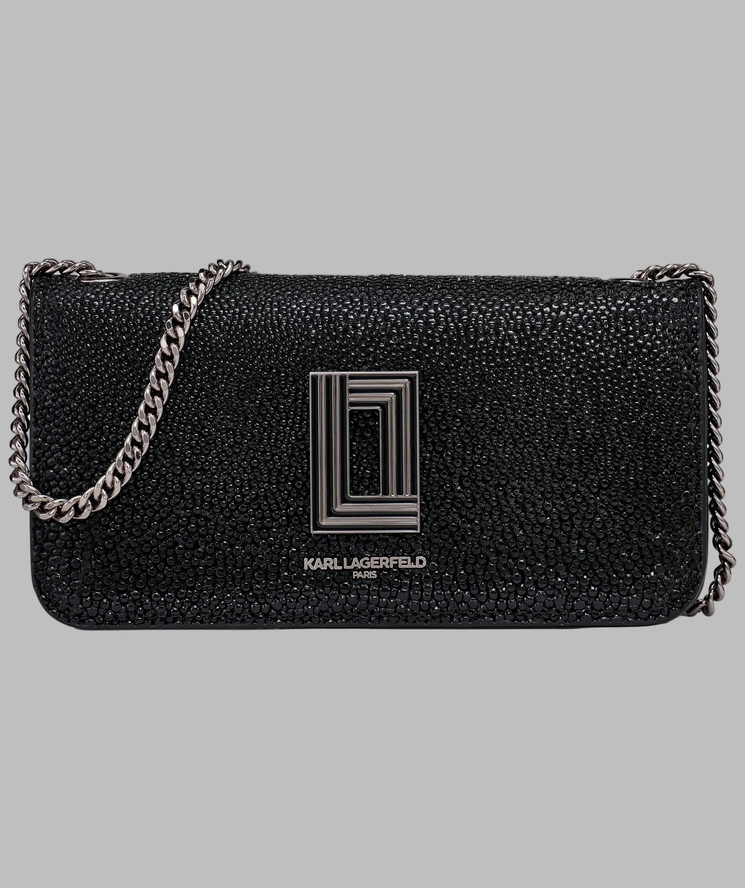 Karl Lagerfeld Paris Womens' KOSETTE SHOULDER BAG WITH STUDS