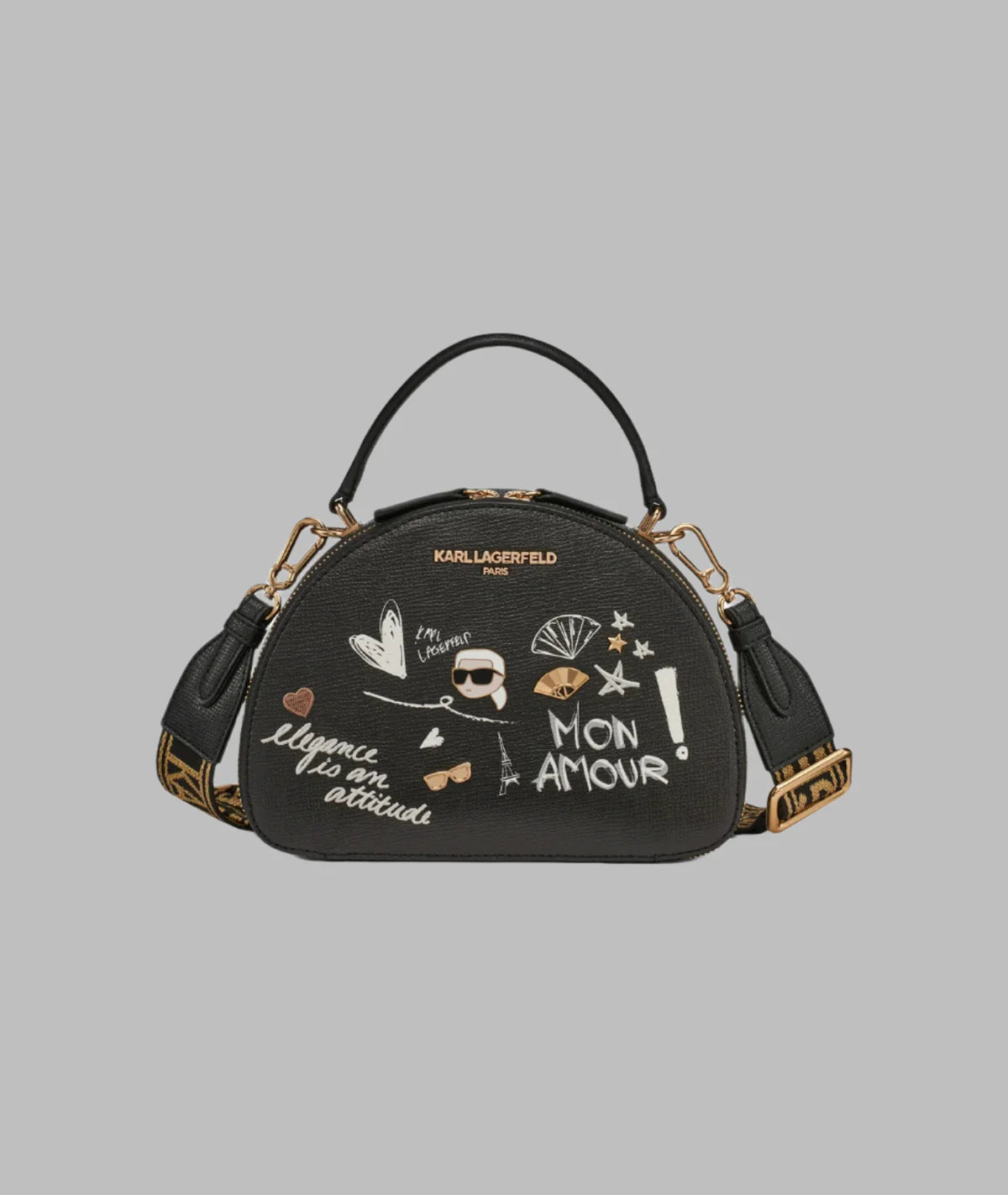 Karl Lagerfeld Womens' BELLAMY CROSSBODY WITH CATE PINS