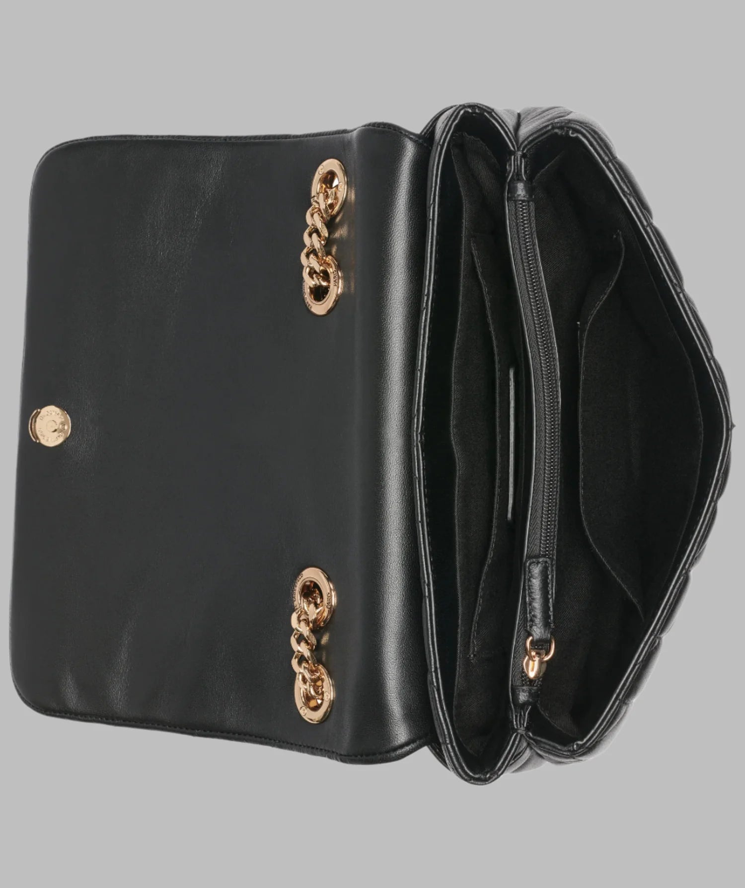 Karl Lagerfeld Paris Womens' LAFAYETTE SHOULDER BLACK WITH CHARMS