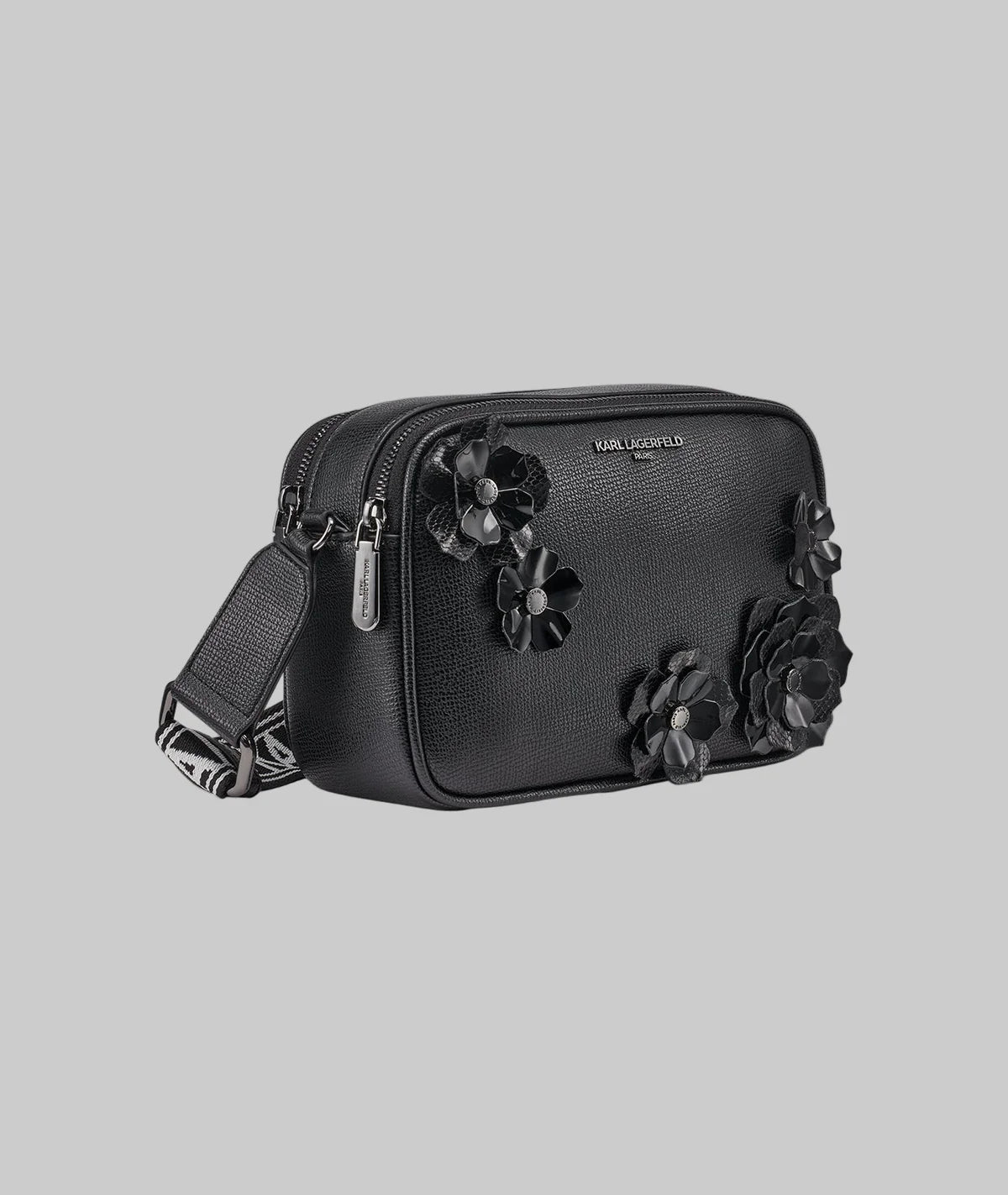 Karl Lagerfeld Paris Womens' MAYBELLE CROSSBODY CAMERA BAG WITH FLOWERS