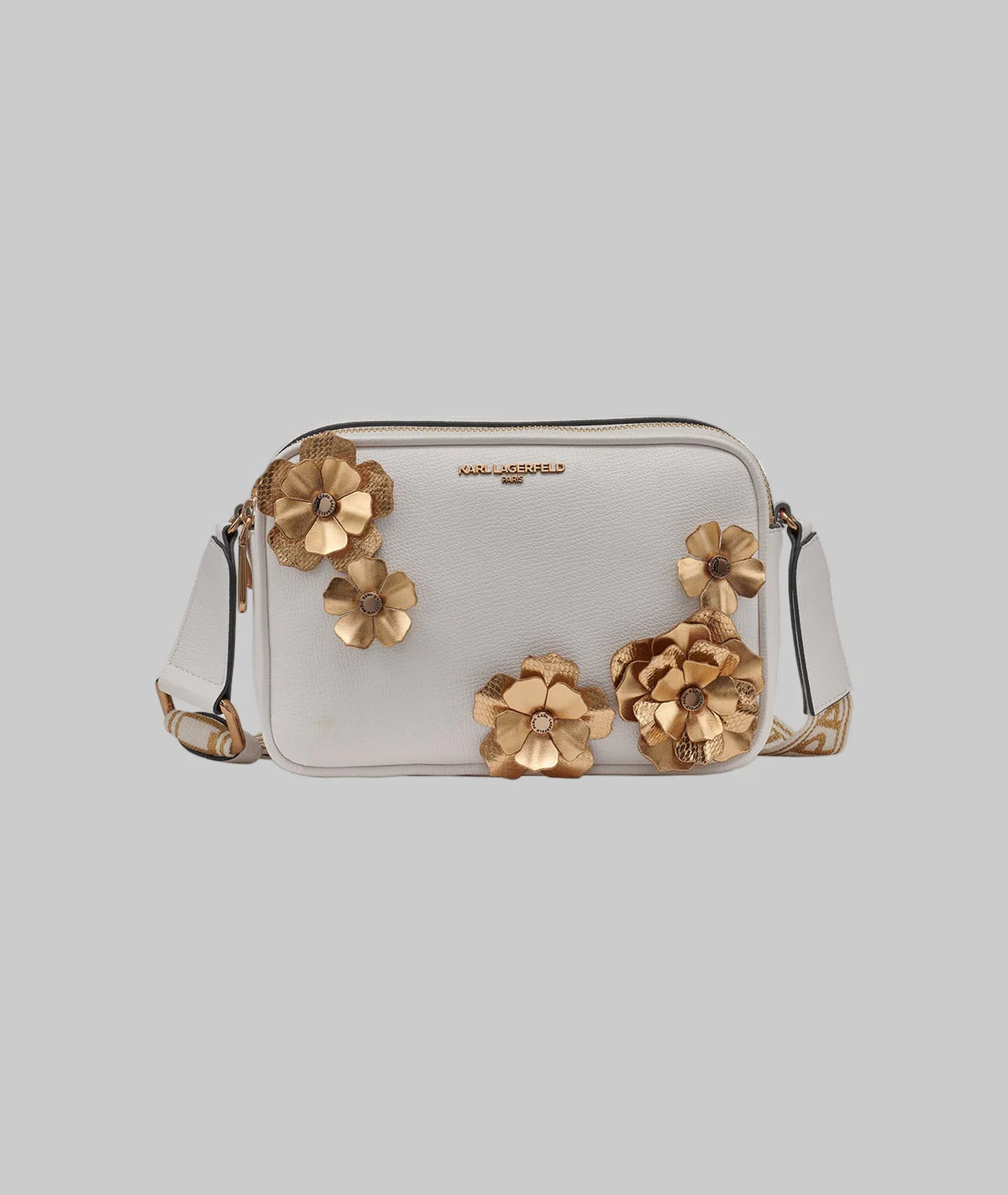 Womens' Karl Lagerfeld Paris MAYBELLE CROSSBODY CAMERA BAG WITH FLOWERS
