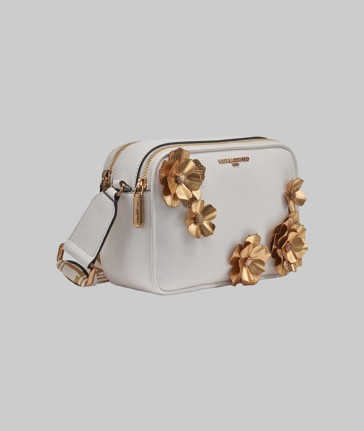 Womens' Karl Lagerfeld Paris MAYBELLE CROSSBODY CAMERA BAG WITH FLOWERS