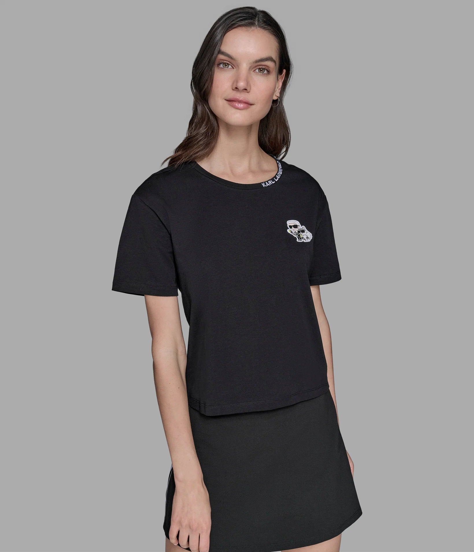 WOMENS' Playera Karl Lagerfeld Paris Mujer Casual Corazón