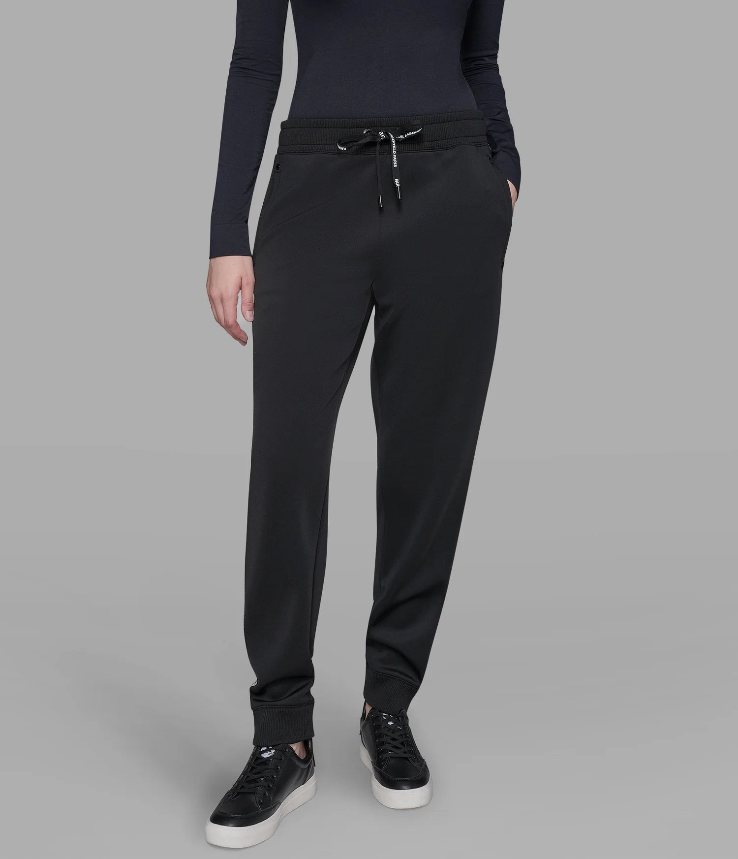 Womens' KARL LOGO TAPE JOGGER Black